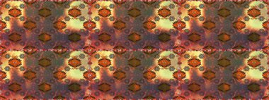 Kahverengi ve turuncu renkli çiçekler. Düz Çiçek Elementleri Tasarımı. Çiçeksiz desenli arka plan, yaz çiçekleri. Renkli Bahar Teması Kusursuz Arkaplan.