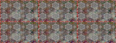 Gri ve kahverengi renkli çiçekler. Çiçekli karalama şeklinde Raster çiçek deseni. Nazik, narin çiçek arkaplanı.