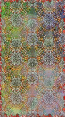 Çocuksu tasarım. Gri ve kahverengi arka planda. El çizimi çiçekli, pürüzsüz bir desen. Tekstil, kumaş, ambalaj, hatıra defteri için güzel çiçek arkaplanı..