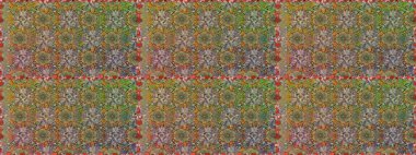 Raster illustration. Seamless floral pattern in folk style with flowers, leaves. Hand drawn.