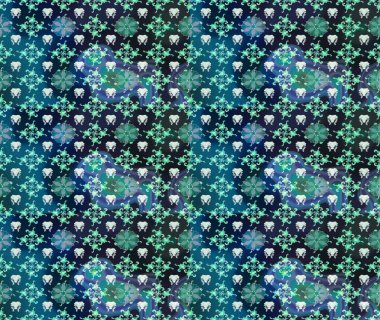 Kızılderili desenli desenli desenli şal deseni. Tekstil, tebrik kartı, boyama kitabı, telefon kılıfı baskısı için kullanılabilir. Raster Henna dövme stili. Etnik Mandala süsü.