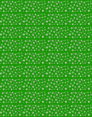 Raster illüstrasyonu. Küçük çiçekteki sevimli çiçek deseni. Soyut çiçek çizim kalıbı arka planı. Yeşil renklerde. Raster deseni.