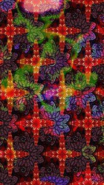 Parlak çiçekli kolaj çiçekleri kahverengi ve siyah. Çiçekli zambakların eskiz geçmişi. Çiçek tasarımı için inanılmaz kolaj cennet tarzı..