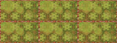 Nazik romantik baskı. Bahar mevsimi. Raster dikişsiz şirin çiçek deseni. Tatil havası. Yeşil ve sarı renkte çiçekler.