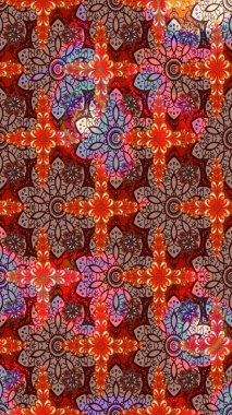 Robot resim. Küçük çiçekteki sevimli çiçek deseni. Raster illüstrasyonu.