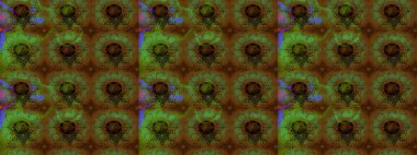 El çizimi. Çiçekli, yapraklı, çiçek desenli eskiz. Raster illüstrasyonu.