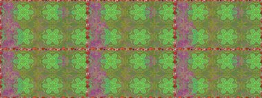 Raster illustration. Seamless pattern with cute flowers and leaves on green and neutral colors, watercolor floral pattern, tileable for wallpaper, card or fabric.