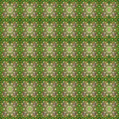 Kusursuz altın desenli bukleler. Doğu tarzı arabesk tarzında altın elementler. Yeşil, kahverengi ve nötr renklerde pürüzsüz desen. Raster altın pürüzsüz desen.