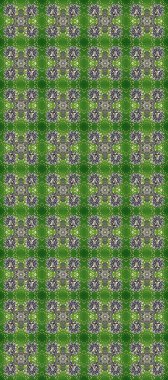 Kusursuz soyut bir arkaplan. Oriental raster klasik yeşil, gri, siyah ve altın desenli. Raster illüstrasyonu.