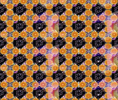 Renkli Bahar Teması eskiz kalıbı. Çocuk stili. Düz Çiçek Elementleri Tasarımı. Çiçekli çizim raster arkaplanı.