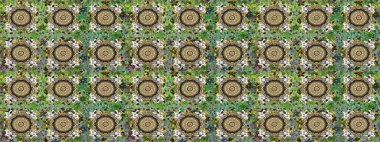 Kusursuz raster arka plan. Şık bir grafik desen. Gri renklerdeki altın elementler. Duvar kâğıdı barok, İspanyol kumaşı. Çiçek deseni.