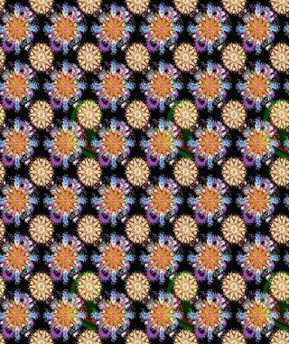 Colour Summer Theme sketch pattern Background. Flat Flower Elements Design. Trendy sketch Floral Pattern In Raster illustration. Beautiful fabric pattern.