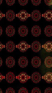 Renkli unsurlarla hareketli arka plan görüntüleri. Çiçekler. Eski model. Bayrak tarzı. Video kaydı. Şablon. Döngü. Kusursuz.. 