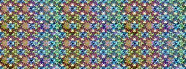 Küçük mavi çiçekli oldukça eski bir besin torbası deseni. Millefleur 'lar. Tekstil, kumaş, kapaklar, duvar kağıtları, baskı, paket, koleksiyon defteri, örgü, dekupaj için çiçek arkaplanı..