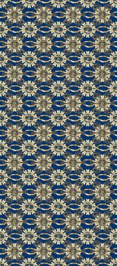 Bej, mavi ve kahverengi renklerde geleneksel, klasik, altın, pürüzsüz desen. Barok tarzında kusursuz bir doğulu süsü..