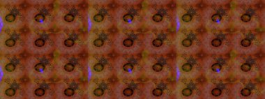 Sevimli çiçek raster deseni. Sketch Colour Spring Theme eskiz kalıbı. Kahverengi renkli çiçekler. Düz Çiçek Elementleri Tasarımı.