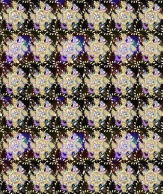 Düz Çiçek Elementleri Tasarımı. Renkli Bahar Teması eskiz kalıbı. Raster..