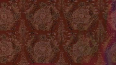 Renkli unsurlarla hareketli arka plan görüntüleri. Çiçekler. Eski model. Bayrak tarzı. Video kaydı. Şablon. Döngü. Kusursuz.. 