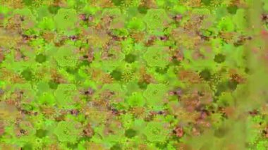 Renkli unsurlarla hareketli arka plan görüntüleri. Çiçekler. Eski model. Bayrak tarzı. Video kaydı. Şablon. Döngü. Kusursuz.. 