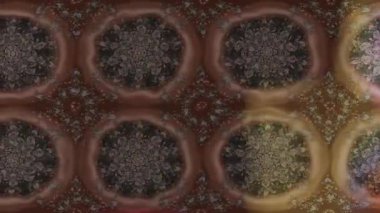 Renkli unsurlarla hareketli arka plan görüntüleri. Çiçekler. Eski model. Bayrak tarzı. Video kaydı. Şablon. Döngü. Kusursuz.. 