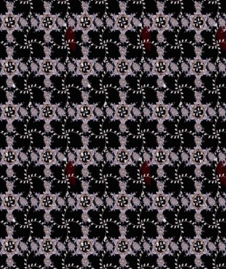 Suluboya, elle çizilmiş. Vadinin çiçekleri siyah renklerde. Eskiz arkaplan modeli. Raster - stok.