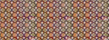 Kahverengi renklerde. Taslak dekoratif arka plan, çiçek mandala. Çiçek. Raster illüstrasyonu.