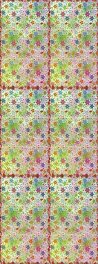 Çiçekli karalama şeklinde Raster çiçek deseni. Nazikçe, güzel çiçek arkaplanı. Tarafsız ve bej renkli çiçekler.