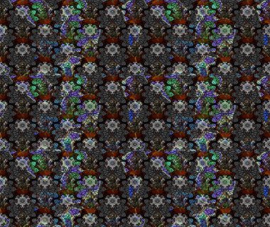 Raster güzel kumaş deseni çiziyor. Çiçek deseni. Düz Çiçek Elementleri Tasarımı. Renkli Bahar Teması çizim şablonu.