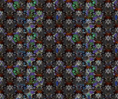 Raster güzel kumaş deseni çiziyor. Çiçek deseni. Düz Çiçek Elementleri Tasarımı. Renkli Bahar Teması çizim şablonu.