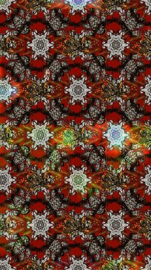 Raster illüstrasyonu. Bahar çiçekleriyle güzel bir çiçek deseni çizmişsin. Güzel kumaş deseni.