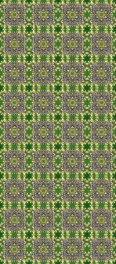 Yeşil, gri ve bej renklerde, altın elementlerle kusursuz klasik desen. Noel, kar tanesi, yeni yıl 2019.