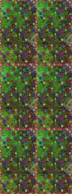 Güzel karalama çiçekleri olan kusursuz çiçek desenleri. Küçük çiçekteki sevimli çiçek deseni. Güzel kumaş deseni. Raster illüstrasyonu.