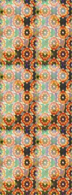 Klasik klasik klasik arka plan. Tarafsız renklerde, altın elementlerle kusursuz desen. Kusursuz klasik raster altın desenli. Raster illüstrasyonu. Geleneksel oryantasyon süsü.