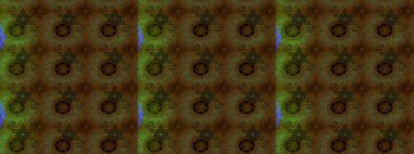 Raster illüstrasyonu. Kahverengi renkli çiçekler. Küçük çiçekte sevimli çiçek deseni var..