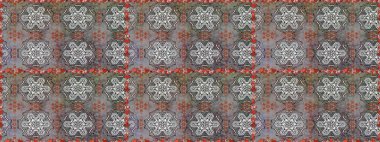 Güzel kumaş deseni. Karalama çiçeği. Zentangle soyut çiçekleri. Raster illüstrasyonu. Düz Çiçek Elementleri Tasarımı. Renkli Bahar Teması Kusursuz Arkaplan.