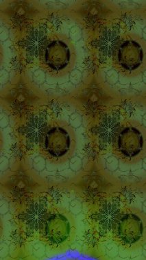 Raster deseni. Süslü kumaş deseni. Çiçekli çiçek deseni, suluboya..