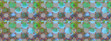 Bahar mevsimi. Tatil havası. Mavi renkli çiçekler. Raster dikişsiz şirin çiçek deseni. Nazik romantik baskı.