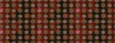 Çiçekli karalama şeklinde Raster çiçek deseni. Yumuşak, bahar çiçekli arka plan. Kahverengi ve gri renkte çiçekler.