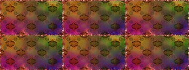 Kahverengi ve mor renkli çiçeklerle kusursuz çiçek deseni. Çiçekler suluboya tarzında kahverengi ve mor renkte.