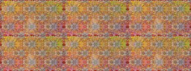 Tebrik kartı geçmişi, boyama kitabı, arkaplan ve tekstil için kullanılabilir. Etnik Mandala havlusu. Kusursuz süs izi. Sınır Kızılderili çiçekli paisley patten. Raster Henna tarzı.