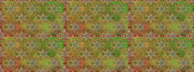 Pretty vintage feedsack pattern in small brown and green, flowers. Millefleurs. Floral sweet seamless background for textile, fabric, covers, wallpapers, print, wrap, scrapbooking, quilting, decoupage