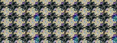 Çiçeksel gri çizim deseni. Klasik taslak çizimi. Raster çiçek izi..