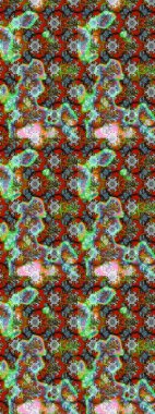 Raster illüstrasyonu. Taslak dekoratif arka plan, çiçek mandala. Kahverengi ve yeşil renklerde. Çiçek..