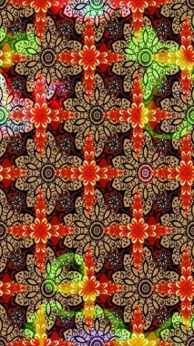 Siyah ve bej renklerde. Küçük çiçekteki sevimli çiçek deseni. Soyut çiçek çizim kalıbı arka planı. Raster illüstrasyonu. Raster deseni.