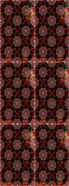 Renkli Bahar Temalı Kusursuz Arkaplan. Raster. Düz Çiçek Elementleri Tasarımı.