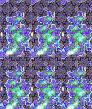 Renkli Bahar Teması eskiz kalıbı. Raster illüstrasyonu. Düz Çiçek Elementleri Tasarımı. Asya tekstil tarzında. Çiçek desenli çizim. Güzel kumaş deseni.