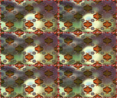 Elle çizilmiş çiçek deseni (fayans). Şirin çiçekli, desenli, kahverengi ve gri renklerde renksiz desenler. Tekstil için suluboya desensiz.