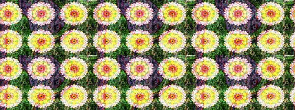 Ton halinde. Çiçeğin suluboya çizimlerinin mükemmel deseni. Dekorasyon ve tasarım için güzel bir desen. Suluboya desensiz çiçek buketi. Moda yazdırma.