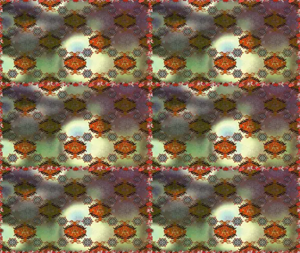 Elle çizilmiş çiçek deseni (fayans). Şirin çiçekli, desenli, kahverengi ve gri renklerde renksiz desenler. Tekstil için suluboya desensiz.