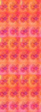 Renkli Bahar Teması eskiz kalıbı. Güzel kumaş deseni. Raster illüstrasyonu. Zentangle soyut çiçekleri. Düz Çiçek Elementleri Tasarımı. Çiçek tozu..